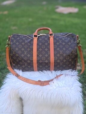 Authentic Vintage Louis Vuitton Keepall bandouliere 45 Travel Duffle Bag